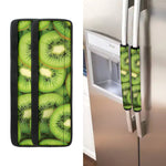 Kiwi Slices Print Refrigerator Handle Covers