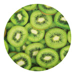 Kiwi Slices Print Round Blanket