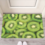 Kiwi Slices Print Rubber Doormat