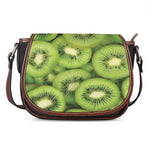 Kiwi Slices Print Saddle Bag