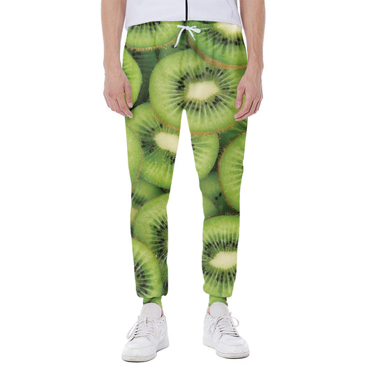 Kiwi Slices Print Scuba Joggers