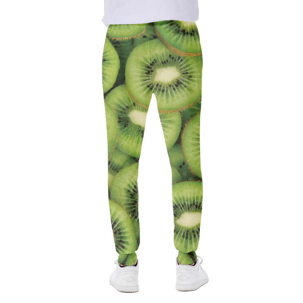 Kiwi Slices Print Scuba Joggers