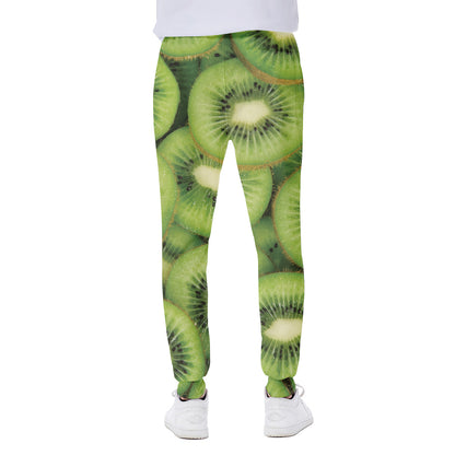 Kiwi Slices Print Scuba Joggers