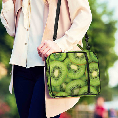 Kiwi Slices Print Shoulder Strap Bible Bag