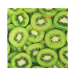 Kiwi Slices Print Silk Bandana