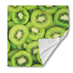 Kiwi Slices Print Silk Bandana