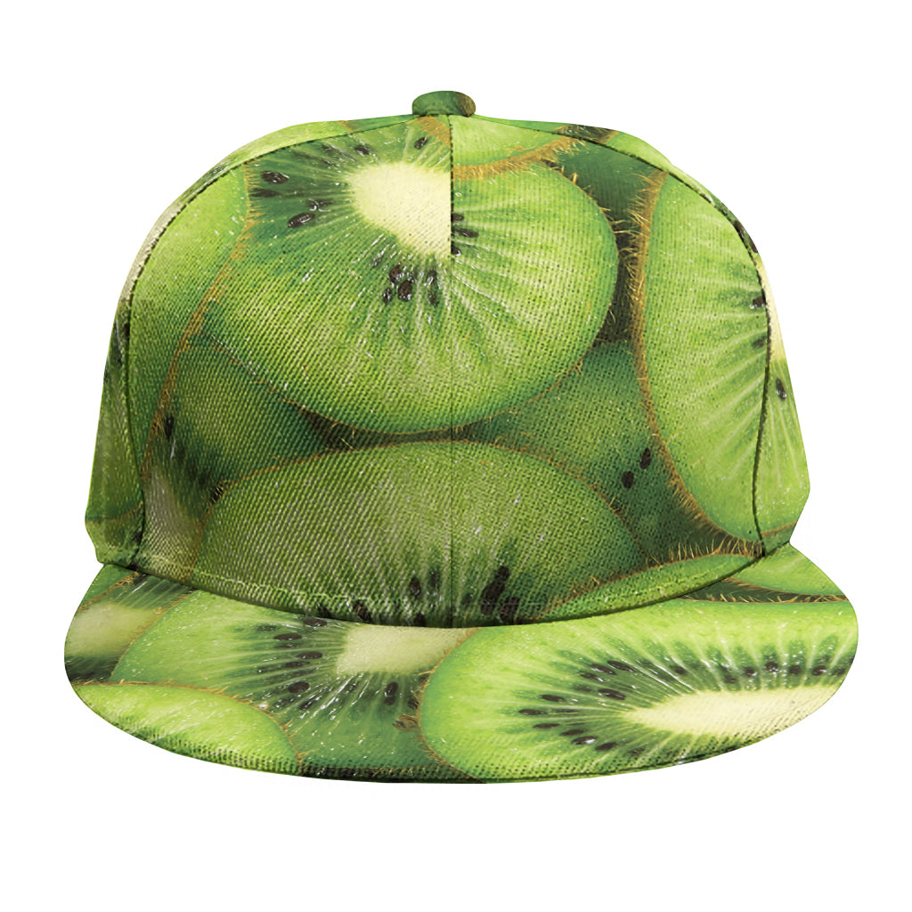 Kiwi Slices Print Snapback Cap