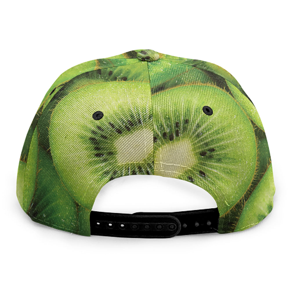 Kiwi Slices Print Snapback Cap