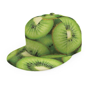 Kiwi Slices Print Snapback Cap