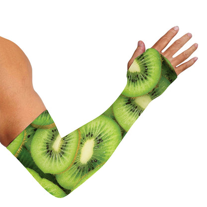 Kiwi Slices Print Sun Protection Arm Sleeves