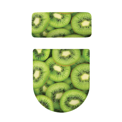 Kiwi Slices Print Toilet Lid And Tank Cover Set