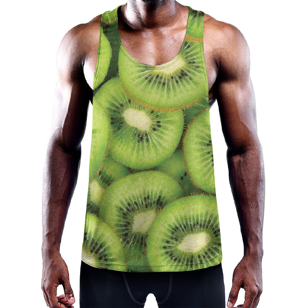 Kiwi Slices Print Training Tank Top