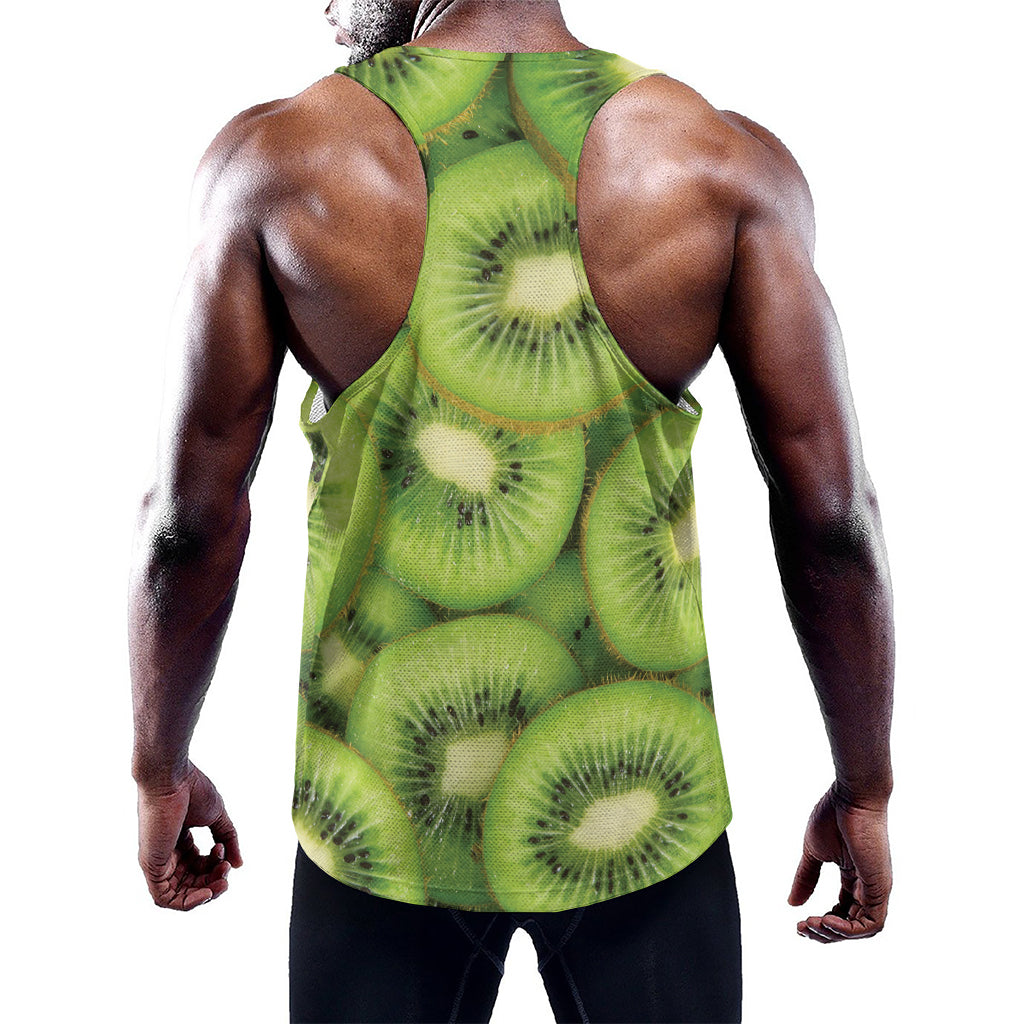 Kiwi Slices Print Training Tank Top