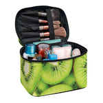 Kiwi Slices Print Travel Makeup Bag