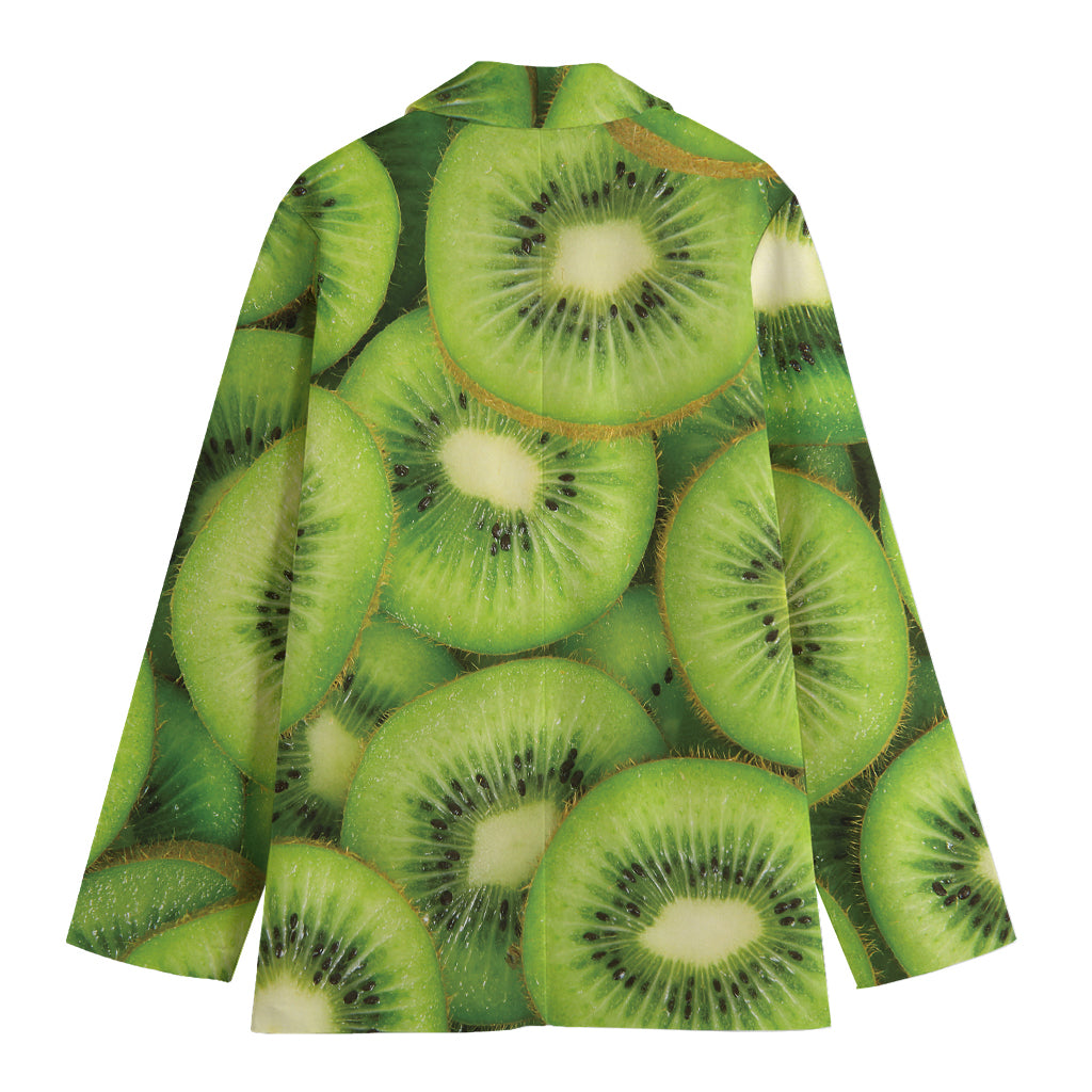Kiwi Slices Print Women's Blazer