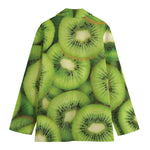 Kiwi Slices Print Women's Cotton Blazer