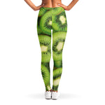 Kiwi Slices Print Women's Leggings