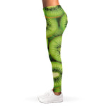 Kiwi Slices Print Women's Leggings