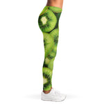 Kiwi Slices Print Women's Leggings