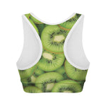 Kiwi Slices Print Women's Sports Bra
