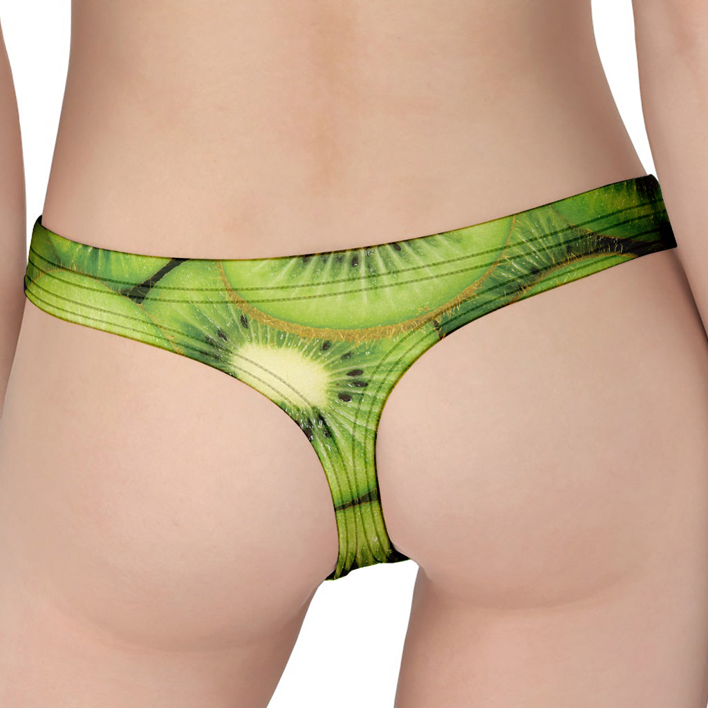 Kiwi Slices Print Women's Thong