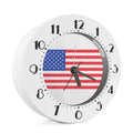 Knitted American Flag Print Alarm Clock