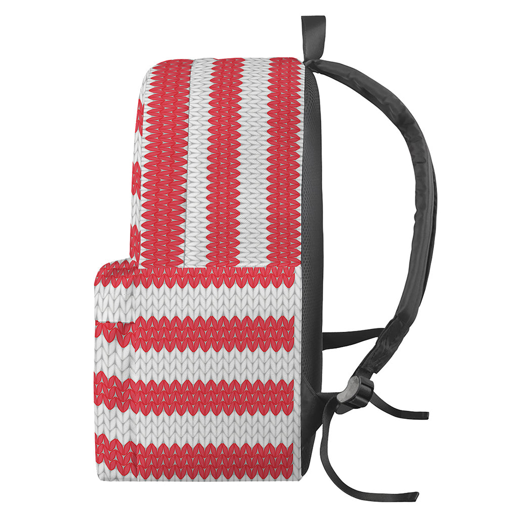 Knitted American Flag Print Backpack