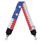 Knitted American Flag Print Bag Strap