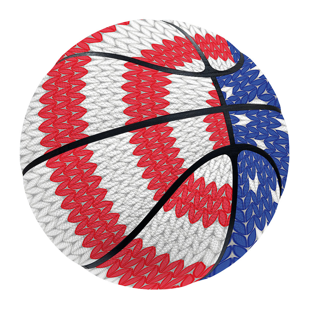 Knitted American Flag Print Basketball
