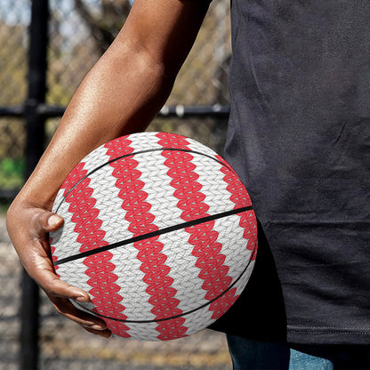 Knitted American Flag Print Basketball