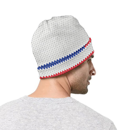 Knitted American Flag Print Beanie