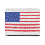 Knitted American Flag Print Bifold Wallet