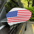 Knitted American Flag Print Car Side Mirror Covers