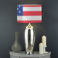 Knitted American Flag Print Drum Lamp Shade