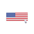 Knitted American Flag Print Extended Mouse Pad