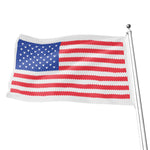 Knitted American Flag Print Flag