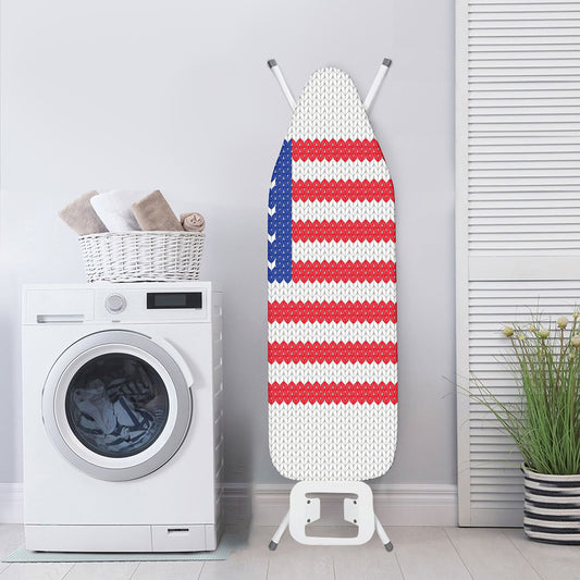 Knitted American Flag Print Ironing Board Cover