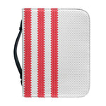 Knitted American Flag Print Leather Bible Cover