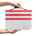 Knitted American Flag Print Leather Bible Cover