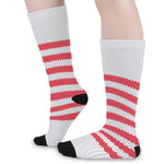 Knitted American Flag Print Long Socks
