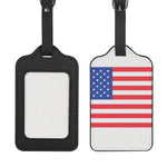 Knitted American Flag Print Luggage Tag