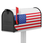 Knitted American Flag Print Mailbox Cover
