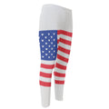 Knitted American Flag Print Men's Compression Pants
