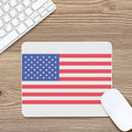 Knitted American Flag Print Mouse Pad