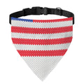 Knitted American Flag Print Over The Collar Dog Bandana