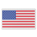 Knitted American Flag Print Polyester Doormat