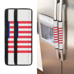 Knitted American Flag Print Refrigerator Handle Covers