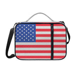 Knitted American Flag Print Shoulder Strap Bible Bag