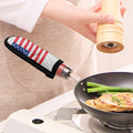 Knitted American Flag Print Skillet Handle Cover