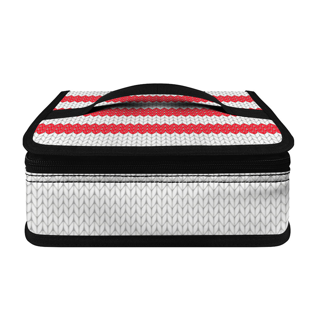 Knitted American Flag Print Small Lunch Bag